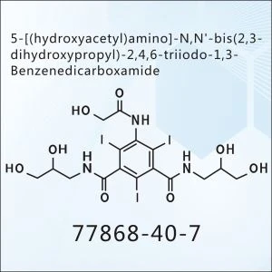 5 - [(hydroxiacetyl) amino] -N, N'-bis (2,3-dihydroxipropyl) -2,4,6-trijod-1,3-bensendikarboxamid